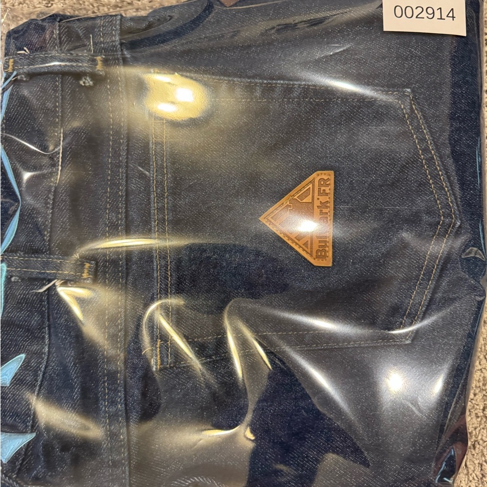 Bulwark FR Jeans Mens 46x32 Relaxed Fit Flame Resistant Workwear Dark Wash Denim - Picture 8 of 10
